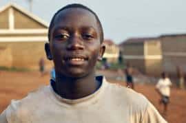 Smiling African boy